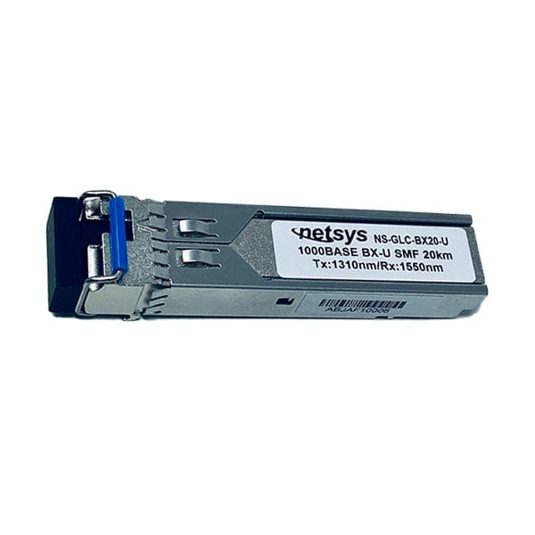 1.25Gbps SFP BIDI, Simplex LC, 1310nm/1550nm, 20km, Single Mode Fiber - NS-GLC-BX20-U